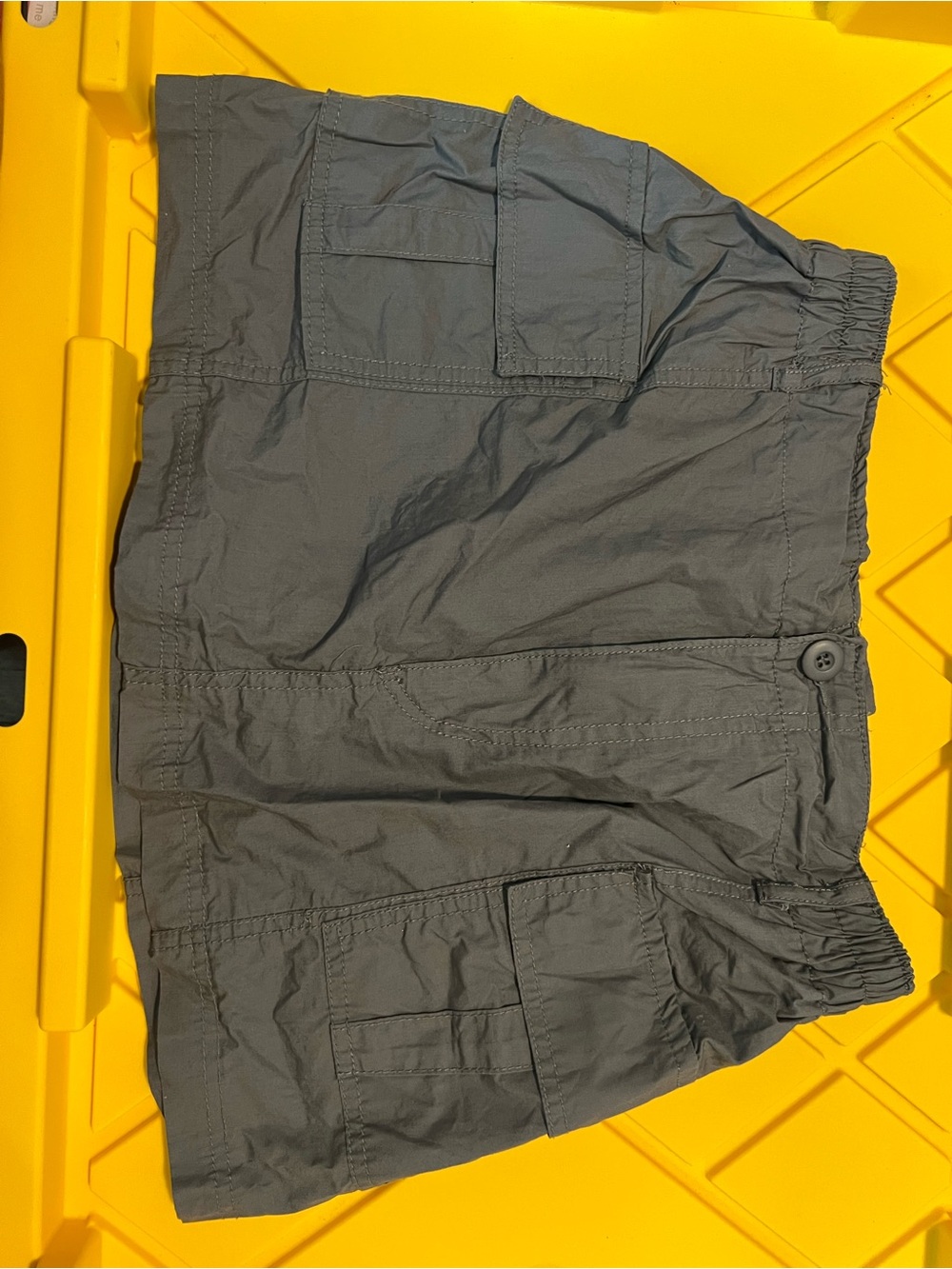 Charlotte Russe Gray Elastic Waist Cargo Shorts